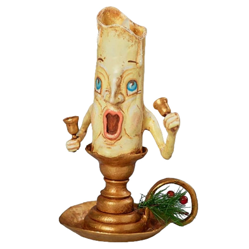 Bell Ringing Bob Whimsical Christmas Candle by Jorge de Rojas