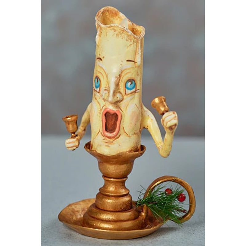 Bell Ringing Bob Whimsical Christmas Candle by Jorge de Rojas
