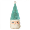 Bottle Brush Santa Blue Figure