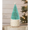 Bottle Brush Santa Blue Figure
