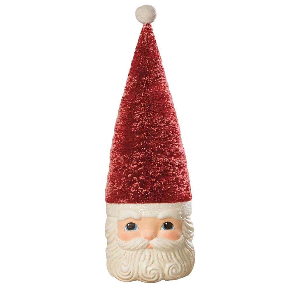 Bottle Brush Santa Red Ornament