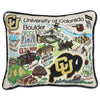 Boulder, University of Colorado Collegiate Embroidered Pillow by CatStudio