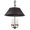 Broughton solid brass pendant light with vintage English industrial silhouette