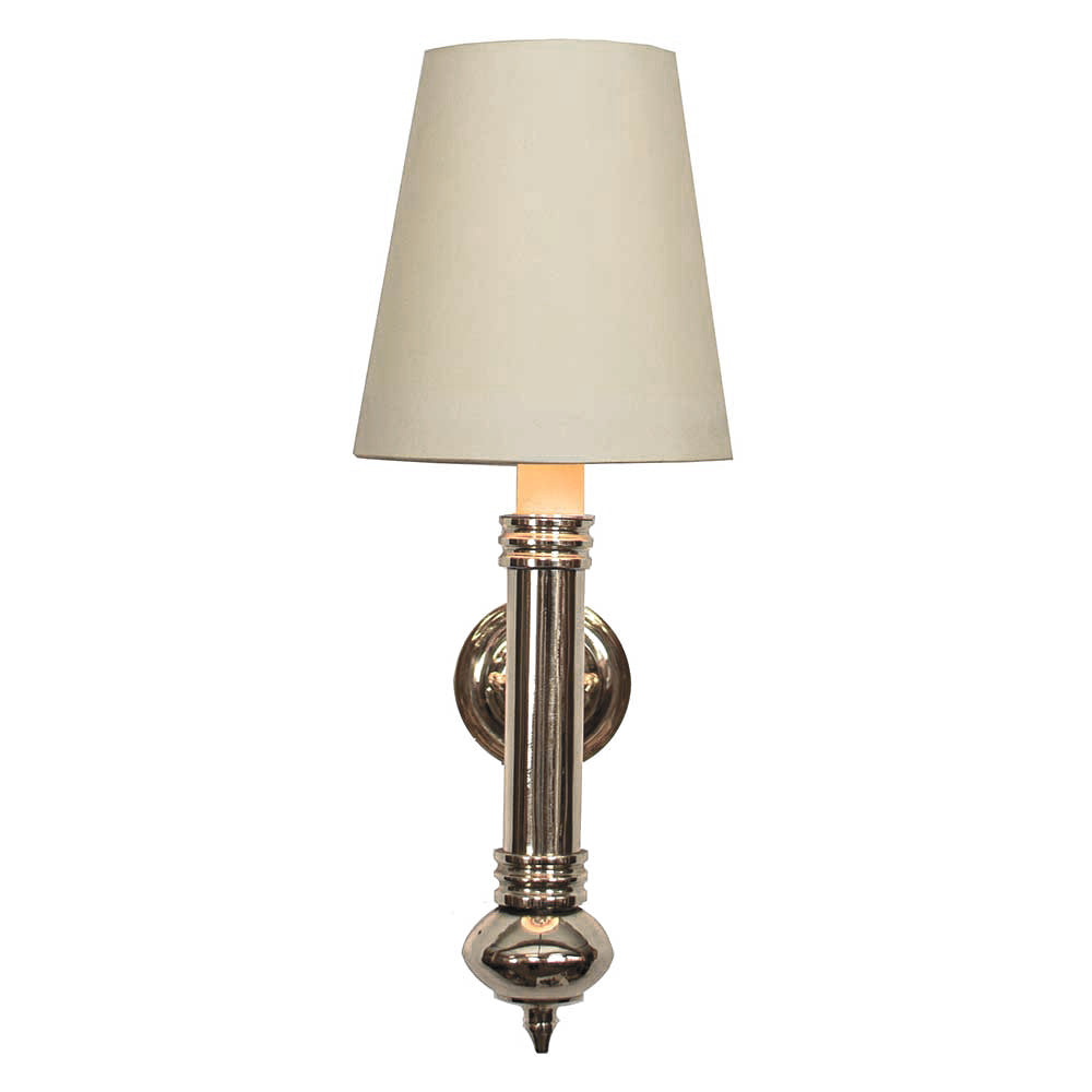 Carlton solid brass wall sconce in classic Georgian style