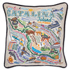 Catalina Hand-Embroidered Pillow