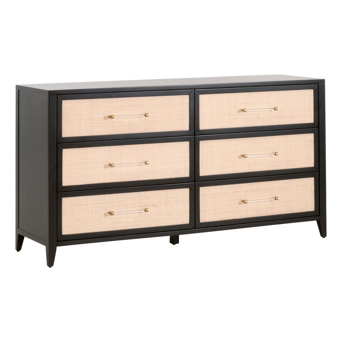 Holland Double Dresser - Brushed Black Acacia
