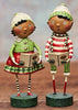 UNBOXED Curbie & Coco Set of 2 Holiday Figurines by Lori Mitchell RETIRED