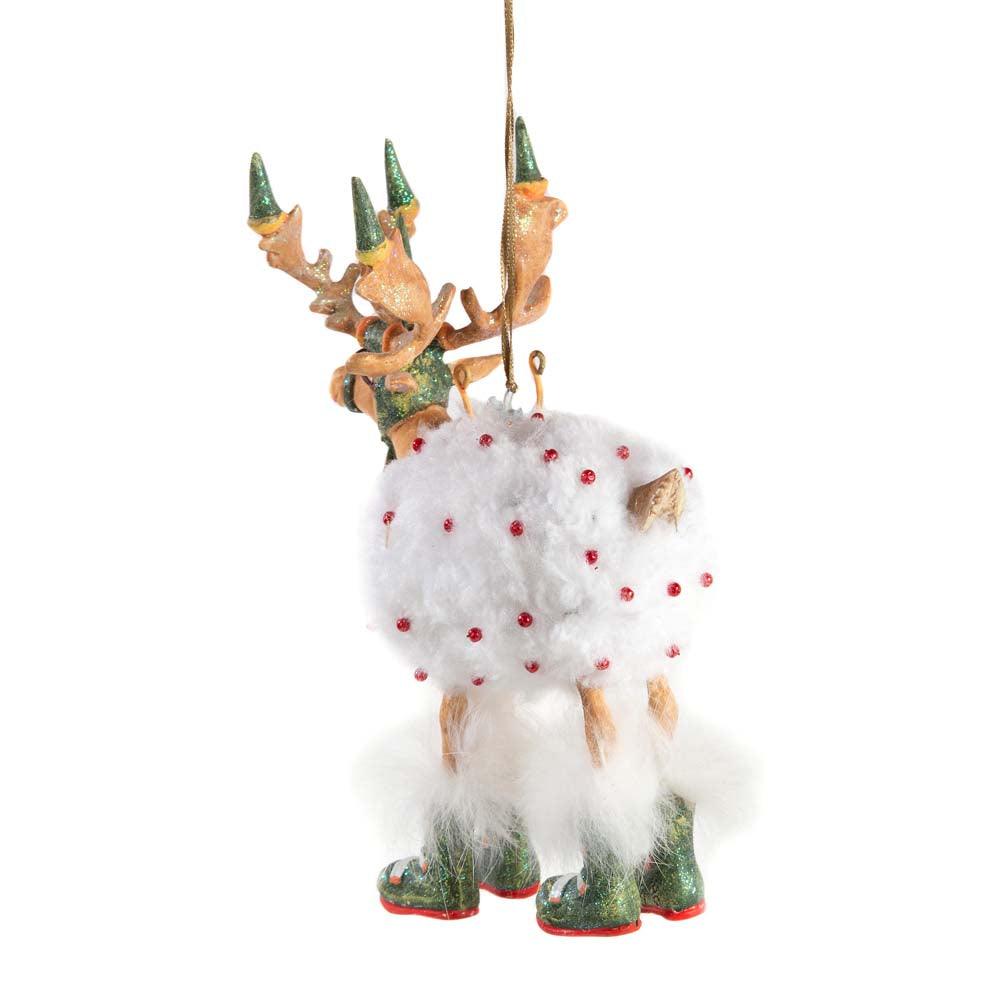 Dash Away Blitzen Reindeer Ornament by Patience Brewster