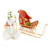 Dash Away Candlelight Santa Ornament by Patience Brewster