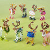 Dash Away Mini Reindeer Ornament Set/8 by Patience Brewster