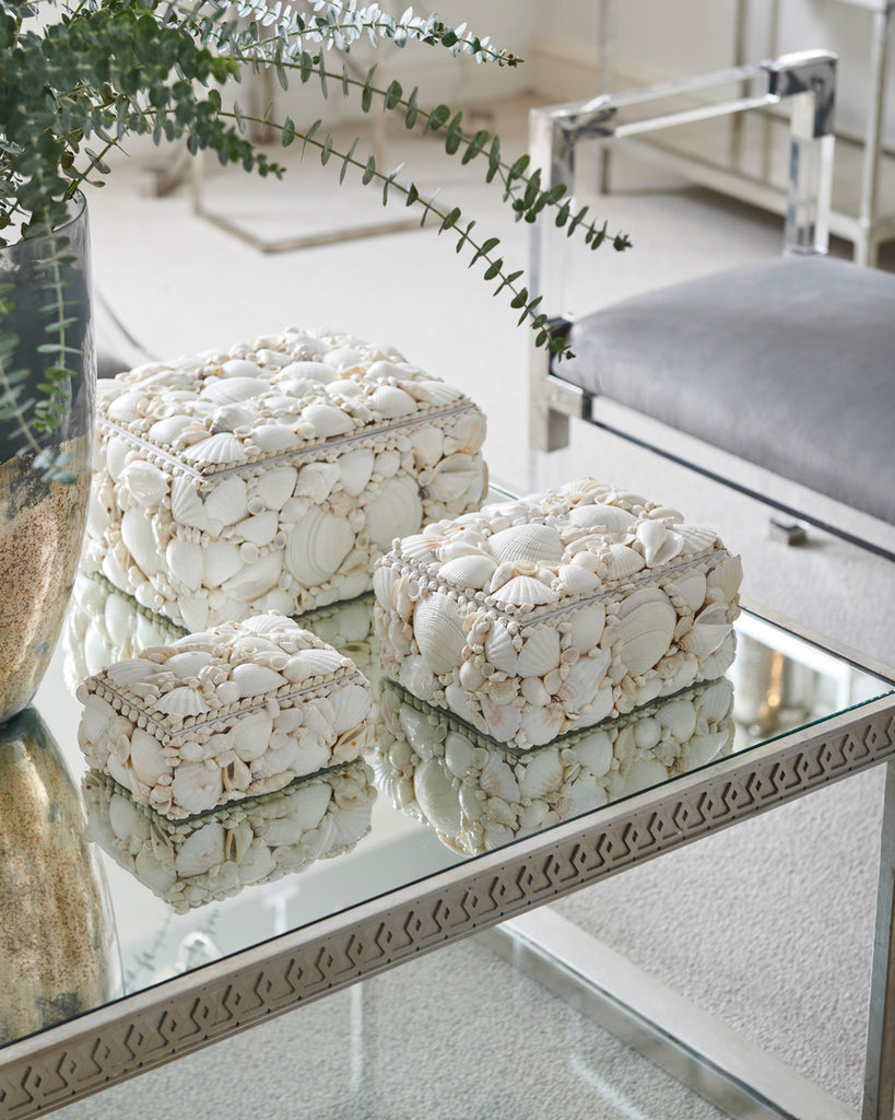 Key Largo Shell Boxes, Set of 3