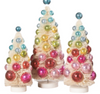 Bright Hues Polka Dot Bottle Brush Trees Set/3 by Bethany Lowe Designs