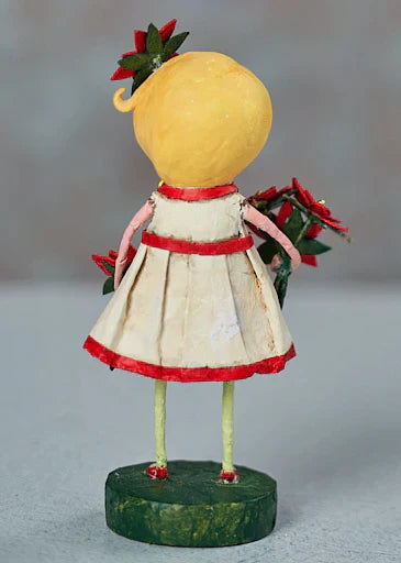Etta Poinsettia Christmas Figurine by Lori Mitchell