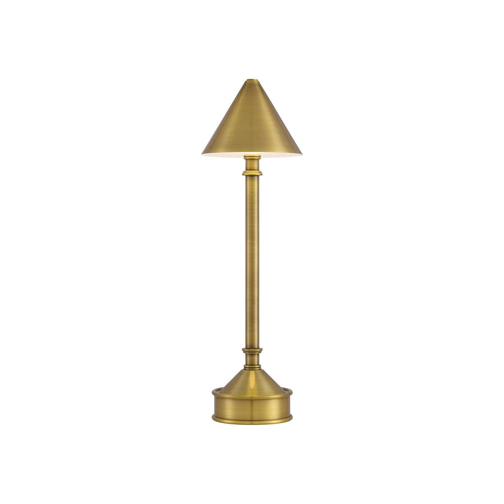 Traipse Brass Cordless Table Lamp