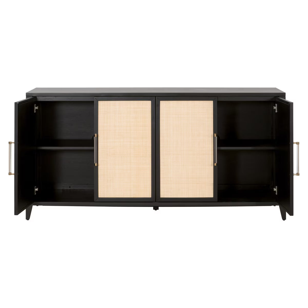 Holland Media Sideboard - Brushed Black Acacia