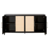 Holland Media Sideboard - Brushed Black Acacia