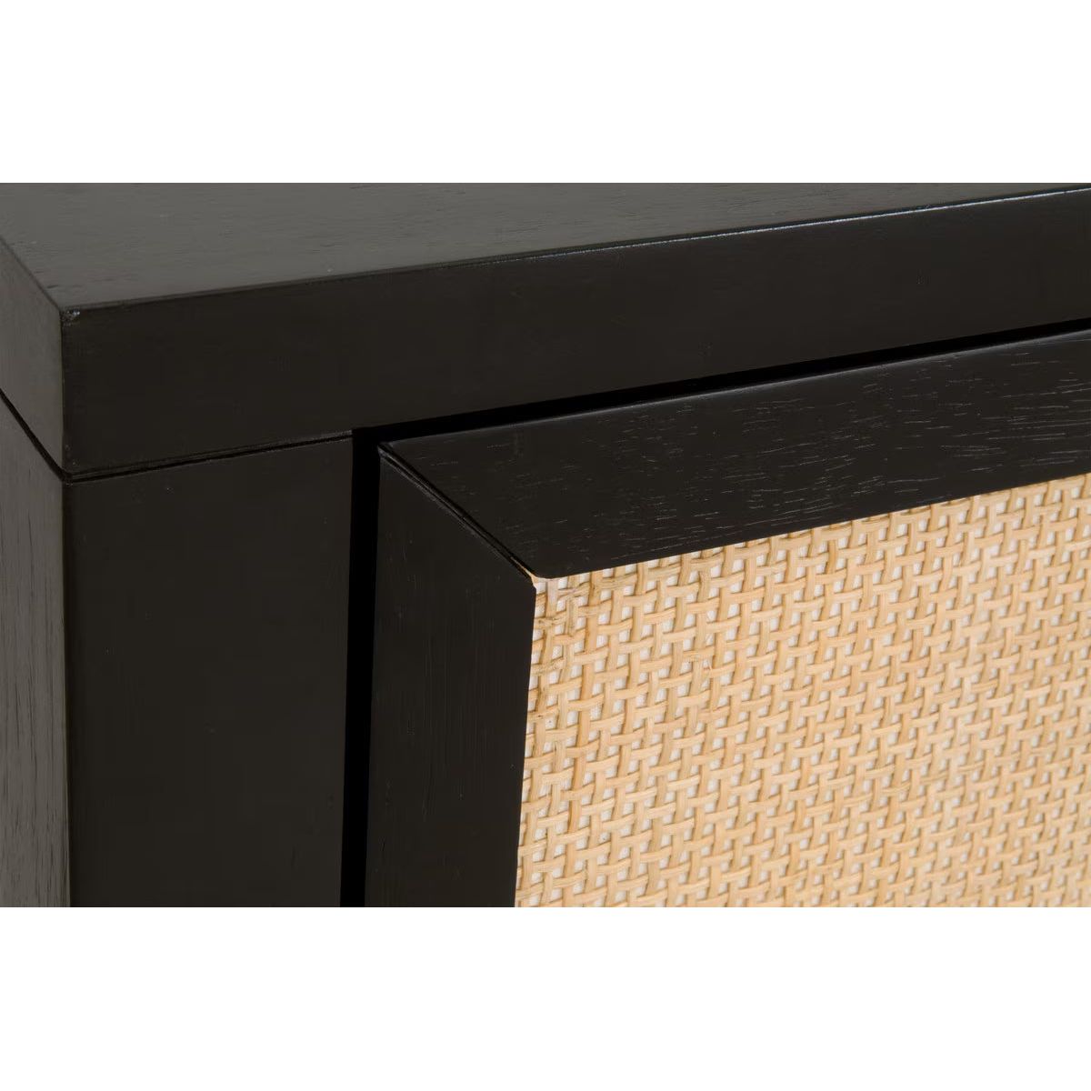 Holland Media Sideboard - Brushed Black Acacia