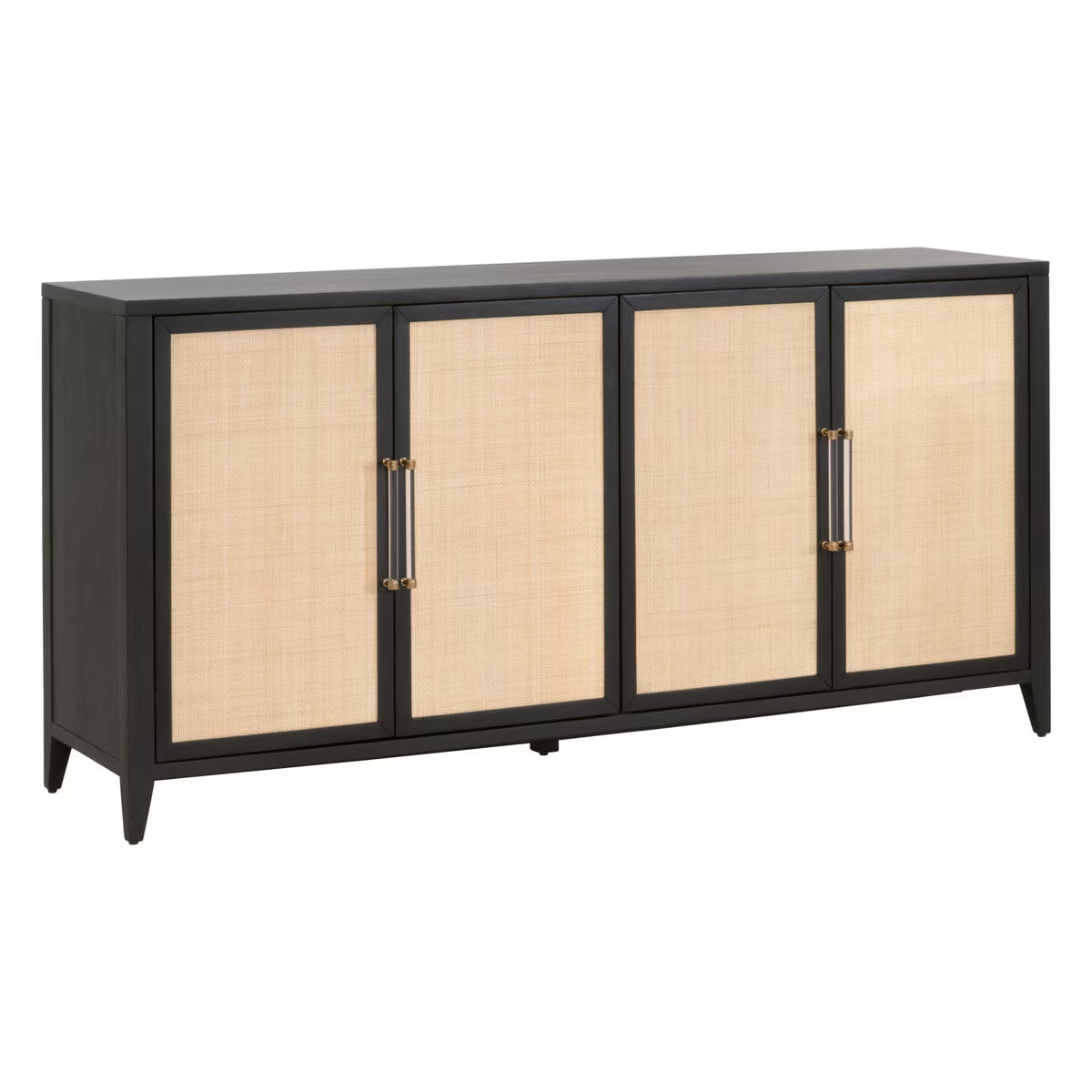 Holland Media Sideboard - Brushed Black Acacia