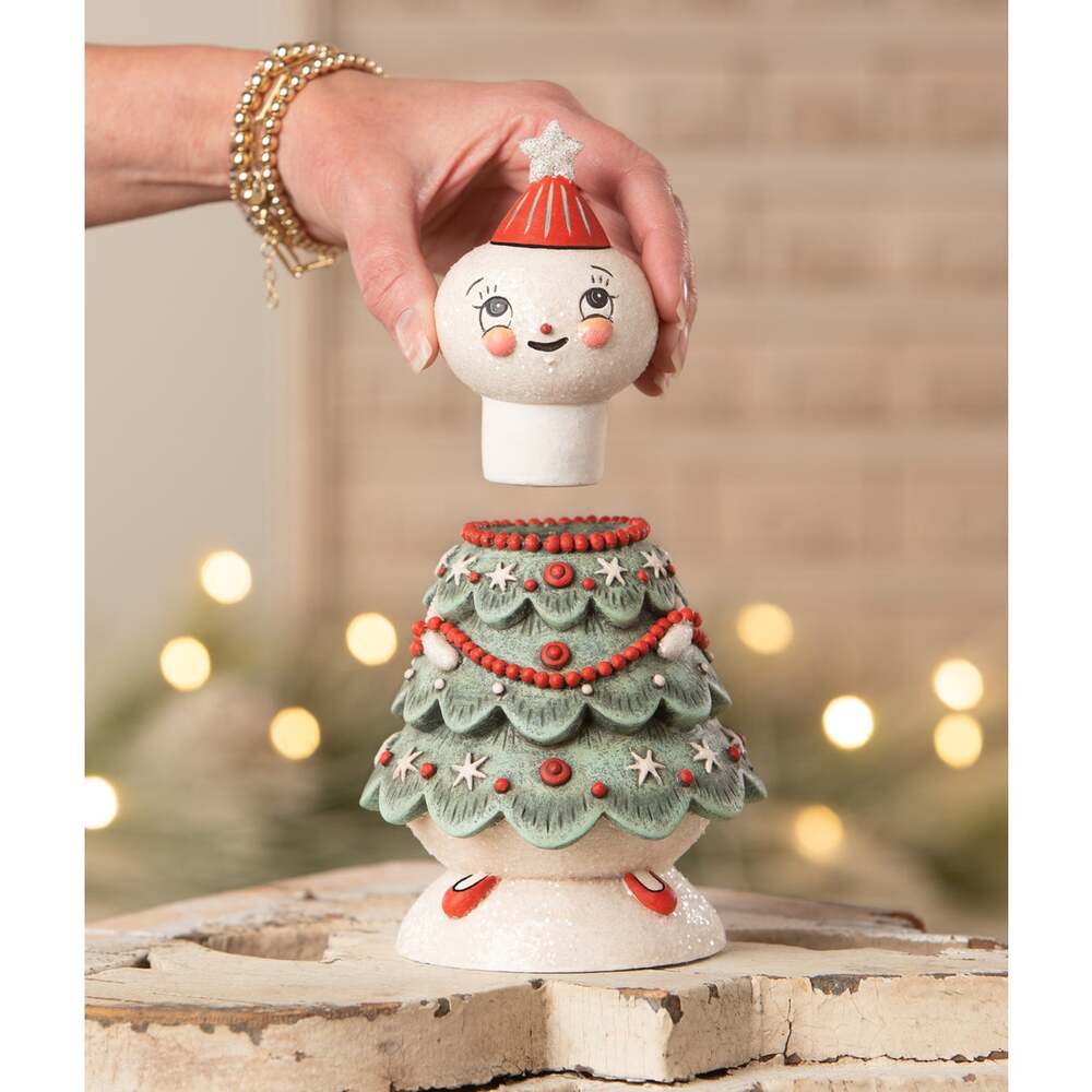 Frosty Treena Jolly Jar by Johanna Parker for Bethany Lowe Designs