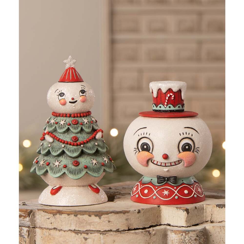 Frosty Treena Jolly Jar by Johanna Parker for Bethany Lowe Designs