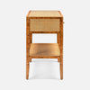 Walker Cane Nightstand in cane and woven - traditional nightstand - styled in room