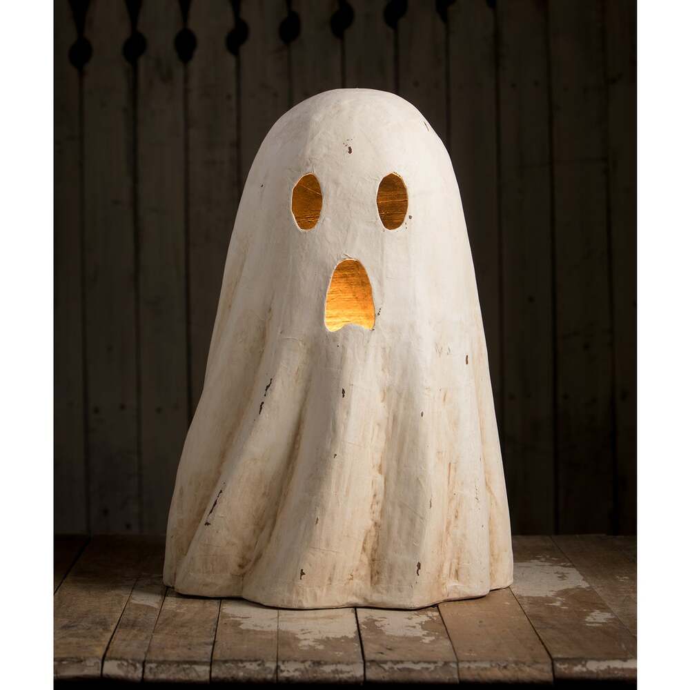 Ghost Luminary Large Paper Mache