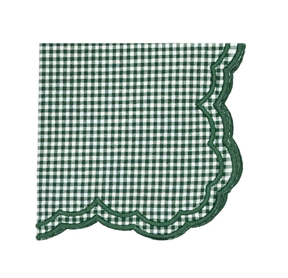 Bettina Napkin – Dark Green Gingham (Set of 4)