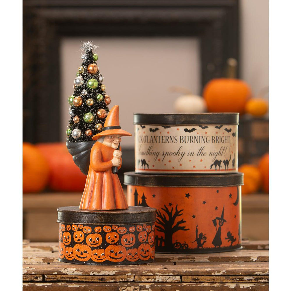 Halloween Vintage Tins Set/3