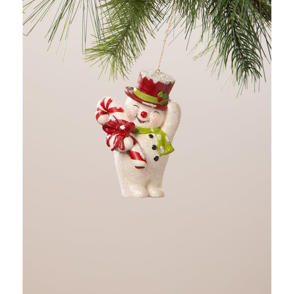 Happy Snowman Ornament by Bethany Lowe Designs