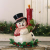 Holly Berry Snowman and Candle by Bethany Lowe Designs