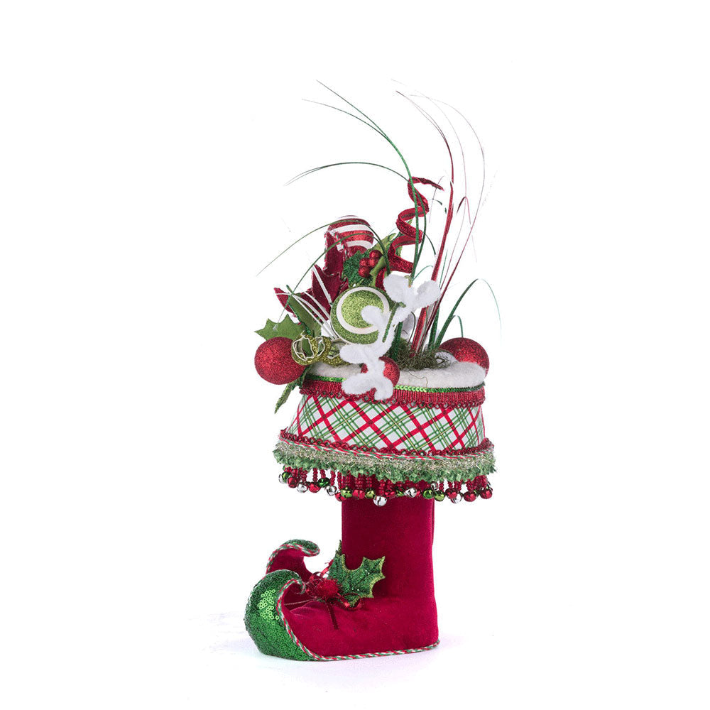 Holly Woods Elf Boots Tabletop Container by Katherine's Collection