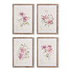 Pink Clematis Prints, Set of 4
