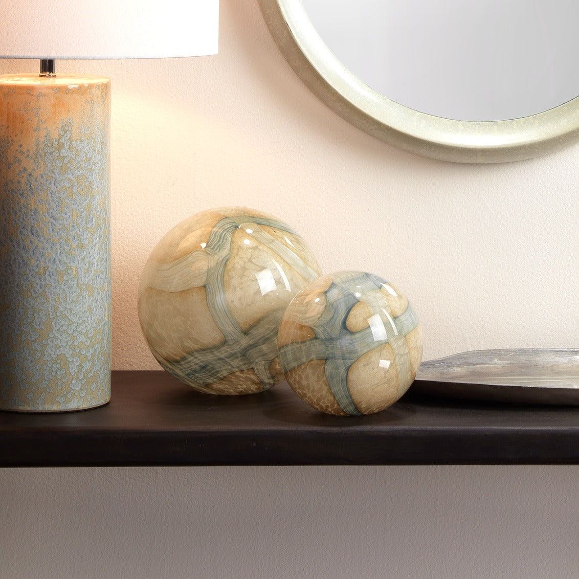 Tidewater Glass Spheres - Set of 2