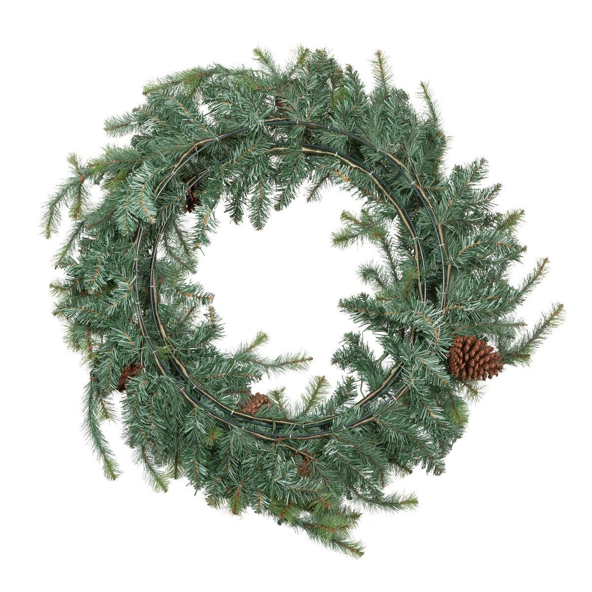 Blue Spruce Wreath with LED Lights, Extra-Large 40"