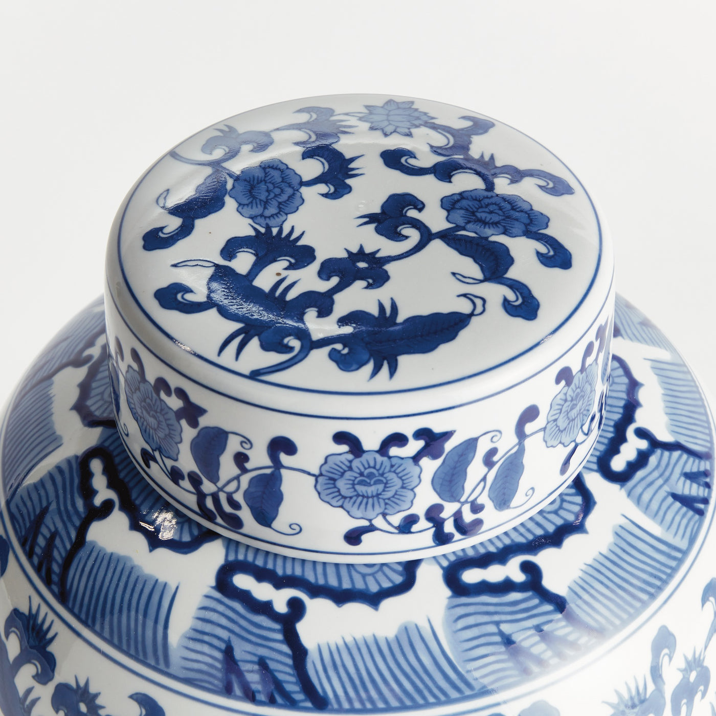 Barclay Butera Dynasty Blossom Lidded Jar