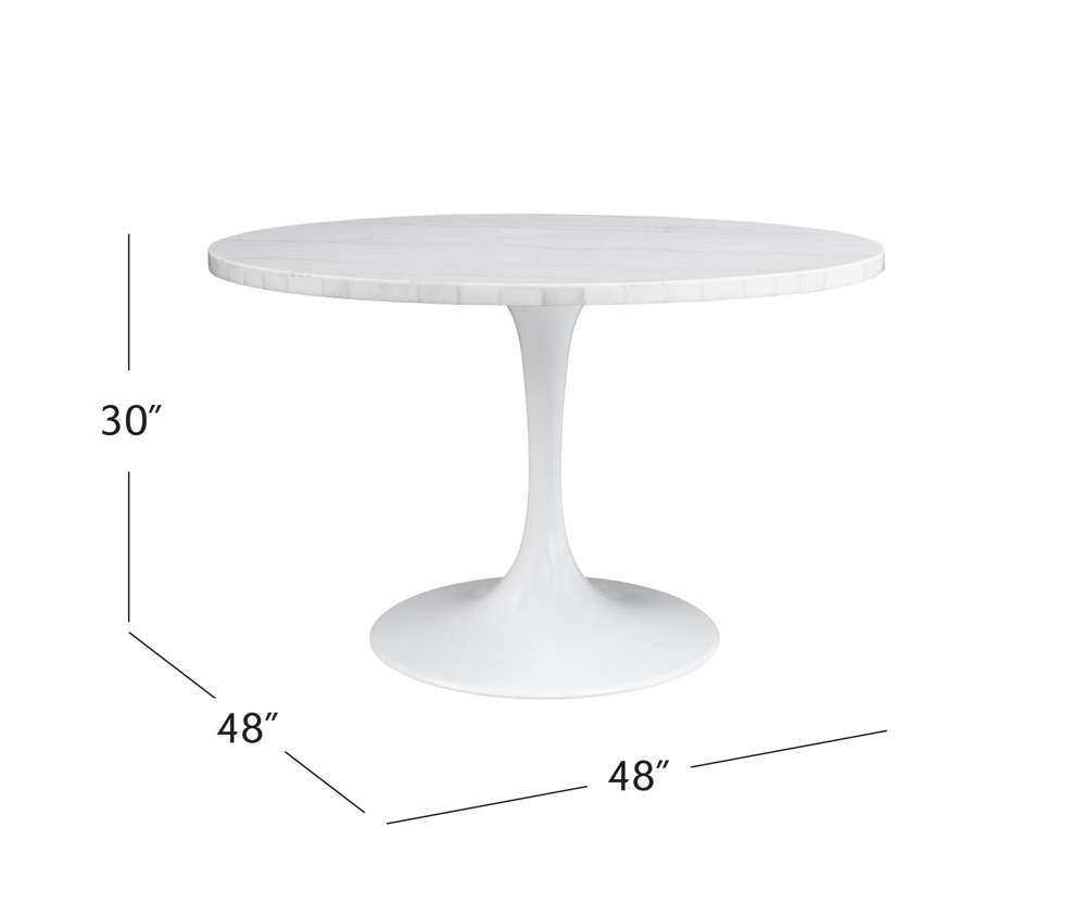 Dunham Rd Dining Table - White