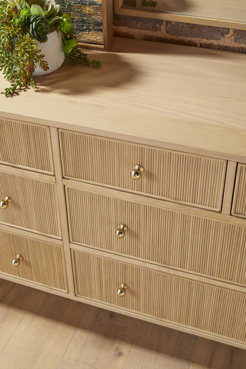 Highland Double Dresser - Natural Oak
