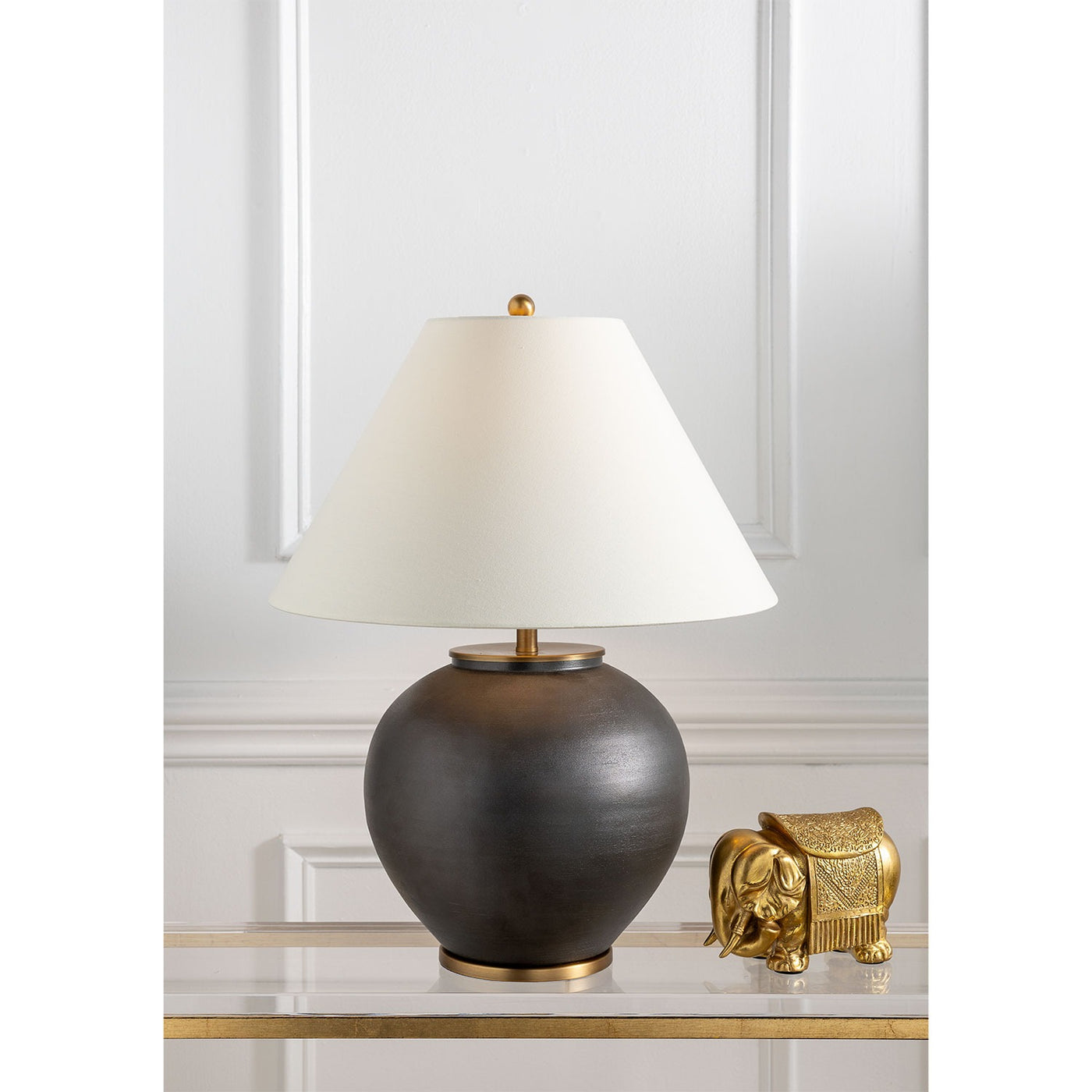 Dunmore Charcoal Lamp