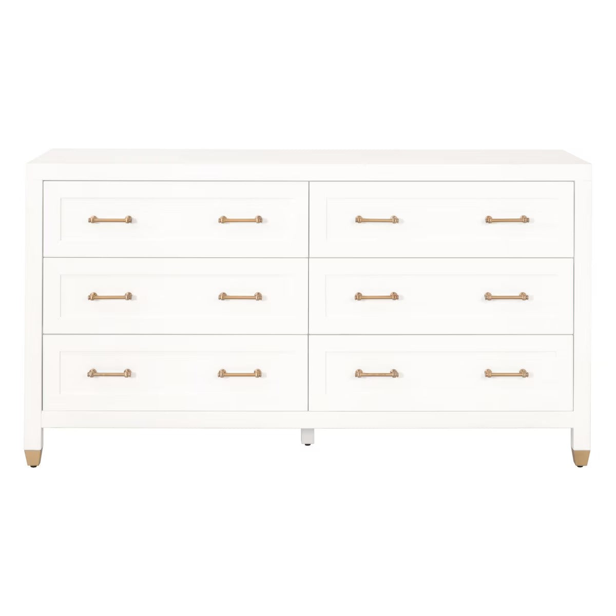 Stella Double Dresser - Matte White