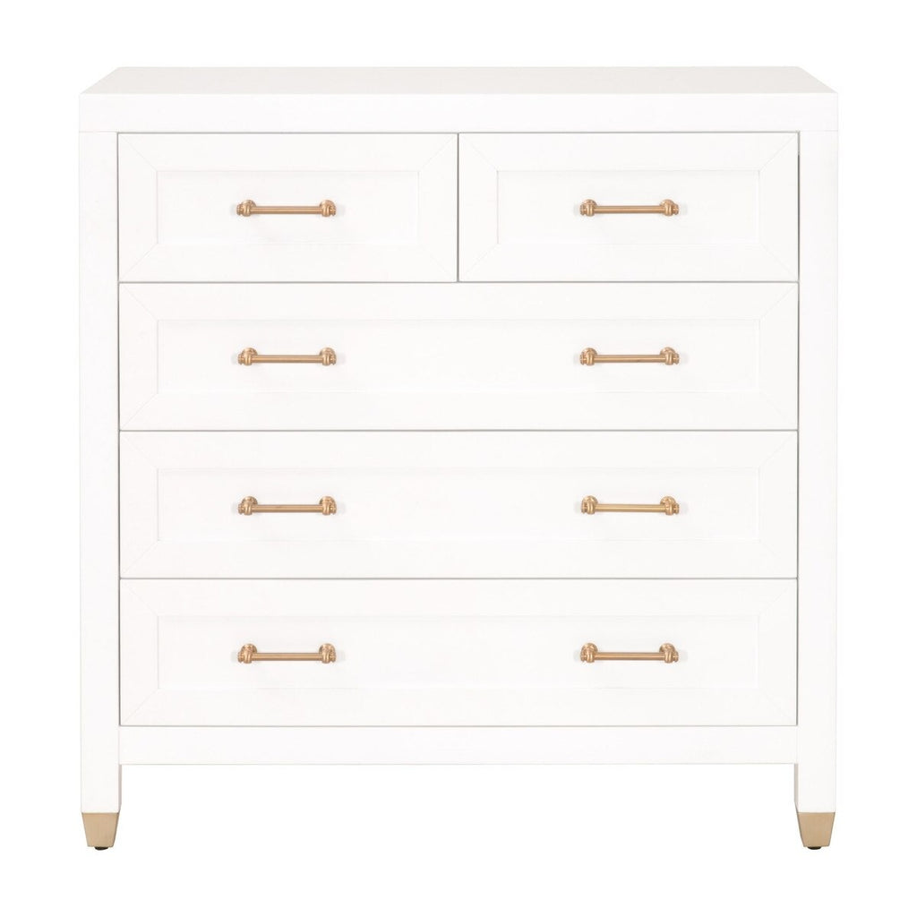 Stella High Chest - Matte White