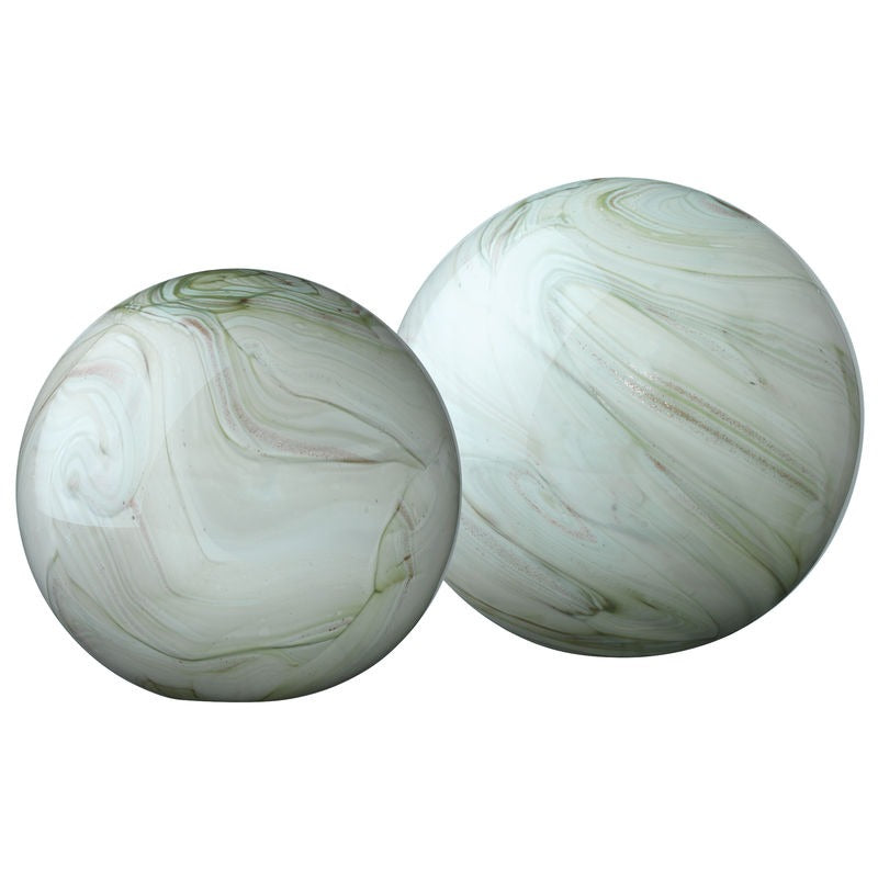 Tidewater Glass Spheres - Set of 2
