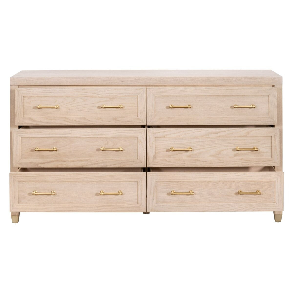 Stella Double Dresser - Light Honey Oak