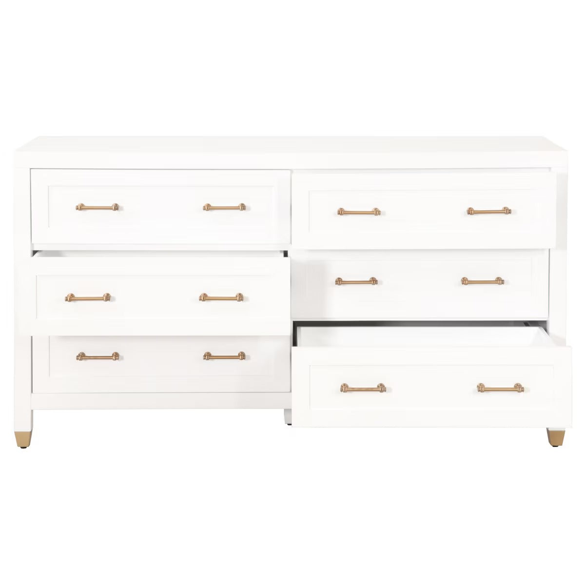 Stella Double Dresser - Matte White