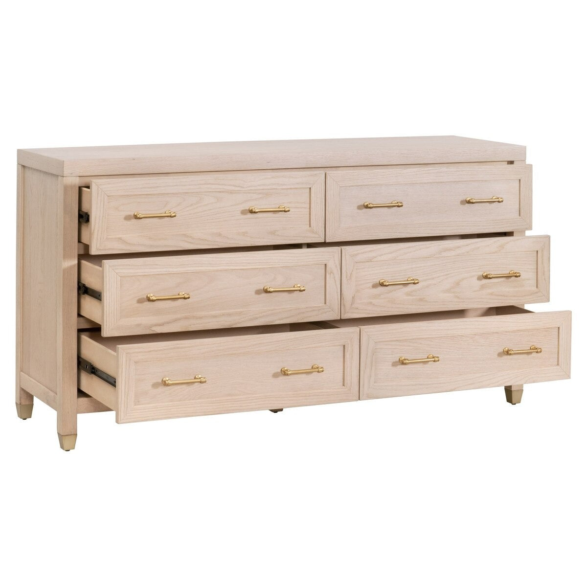 Stella Double Dresser - Light Honey Oak