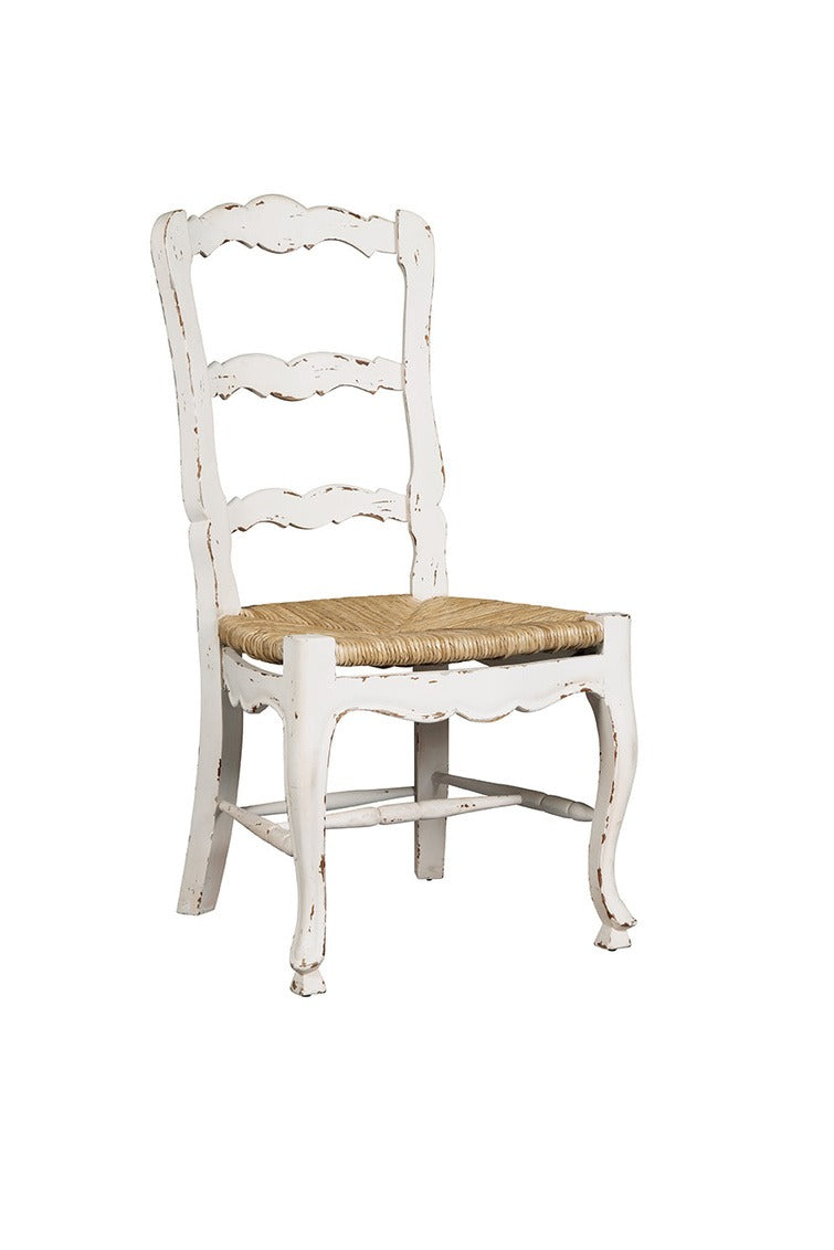 French Country Ladderback Side Chair