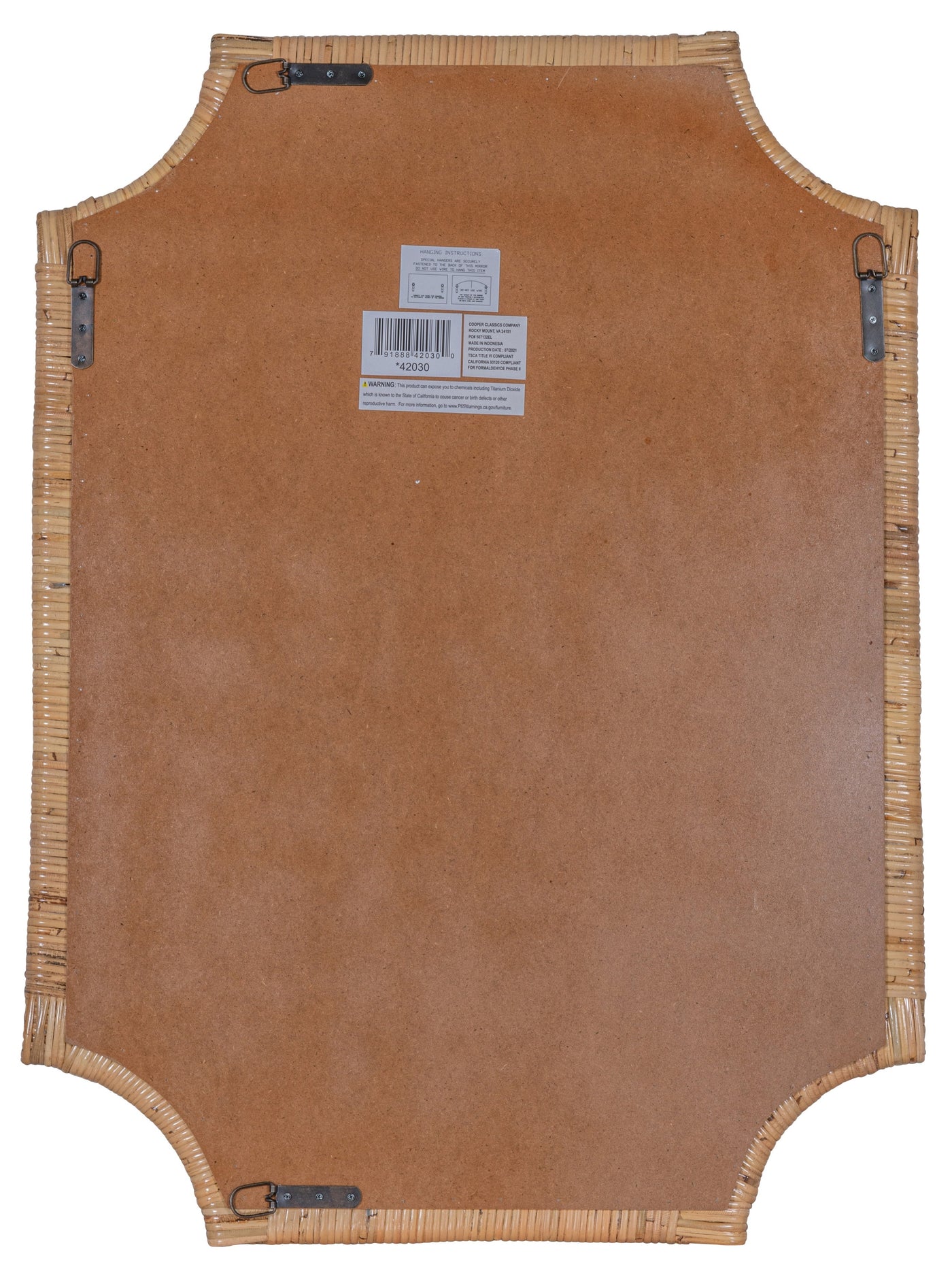 Lina Rattan Wall Mirror