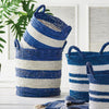 Coastal Stripe Storage Baskets – Set of 2