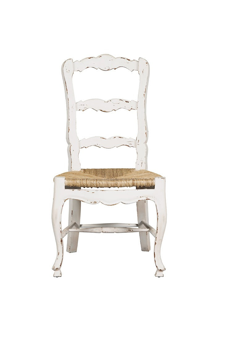 French Country Ladderback Side Chair