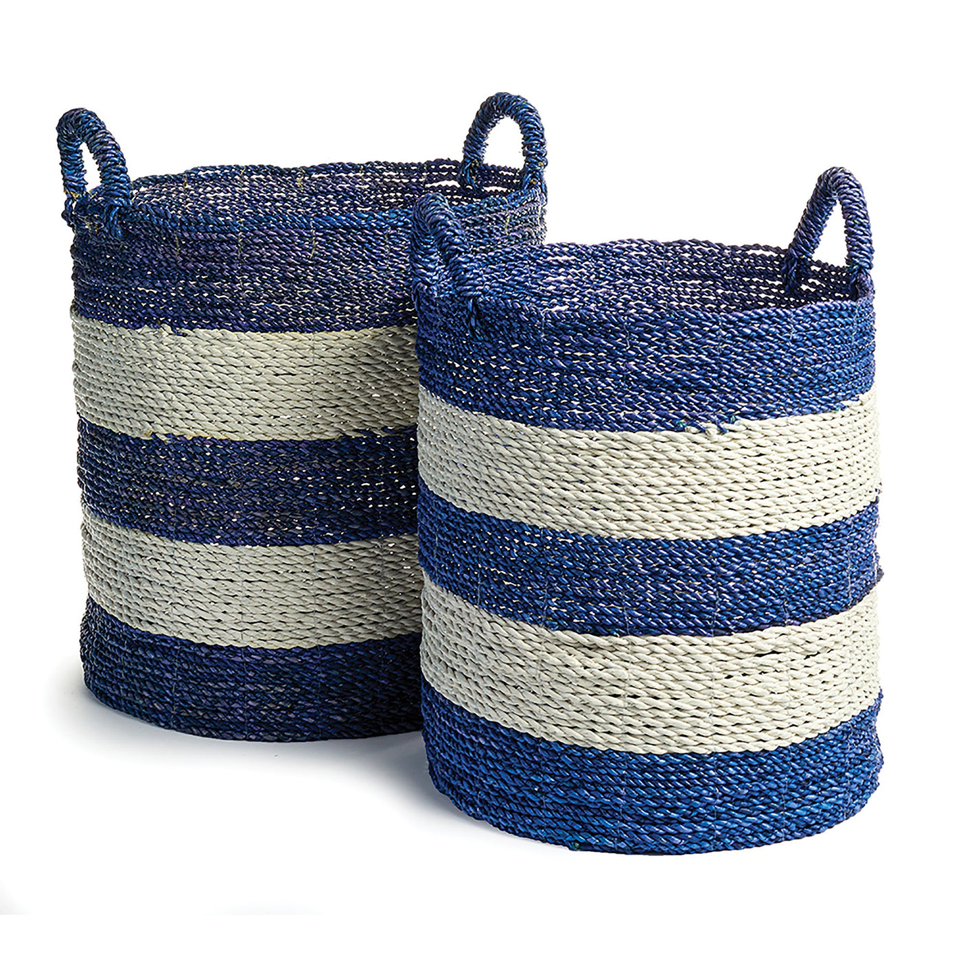 Coastal Stripe Storage Baskets – Set of 2