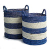 Coastal Stripe Storage Baskets – Set of 2